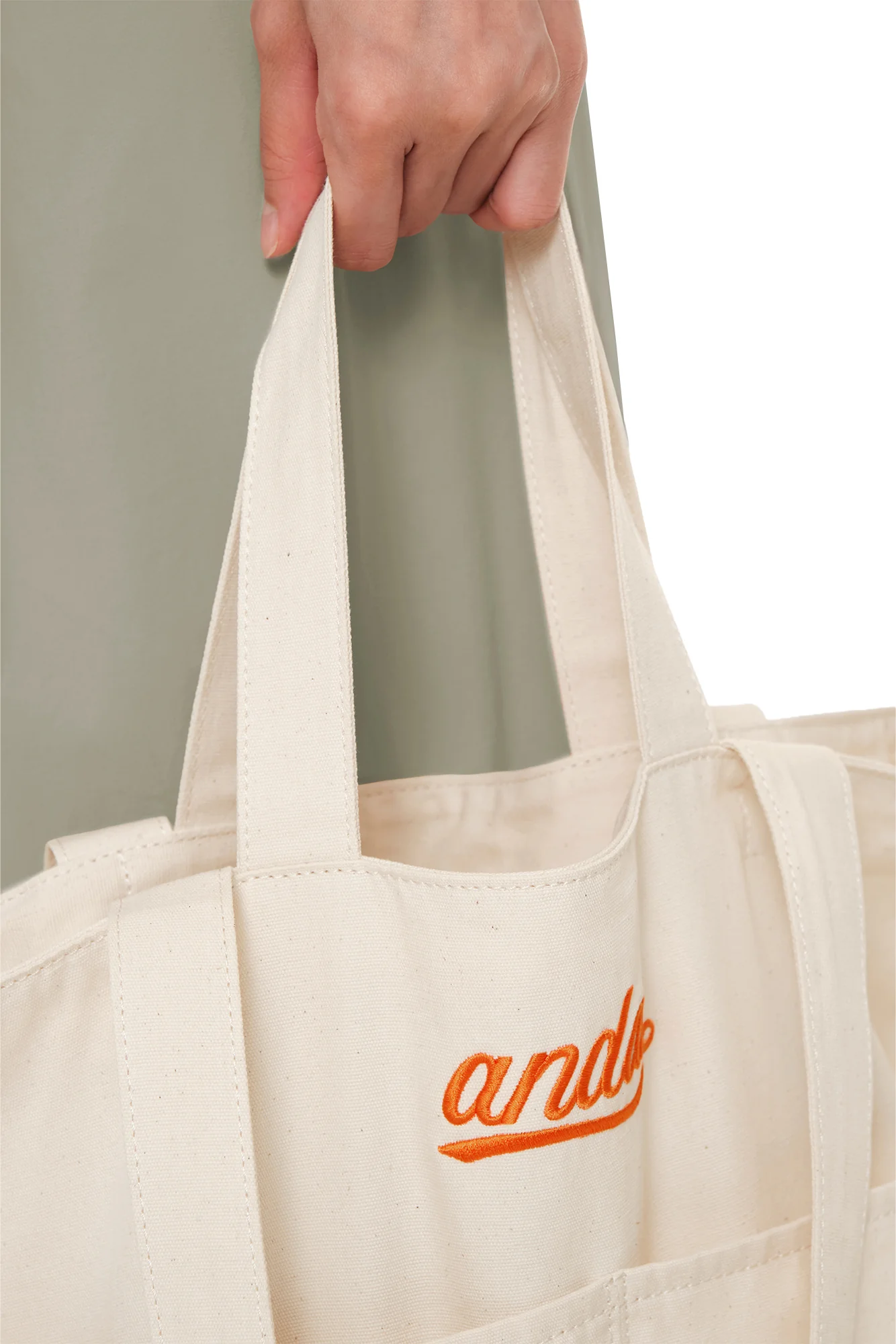 2-Pocket Logo Canvas Bag - Image 4