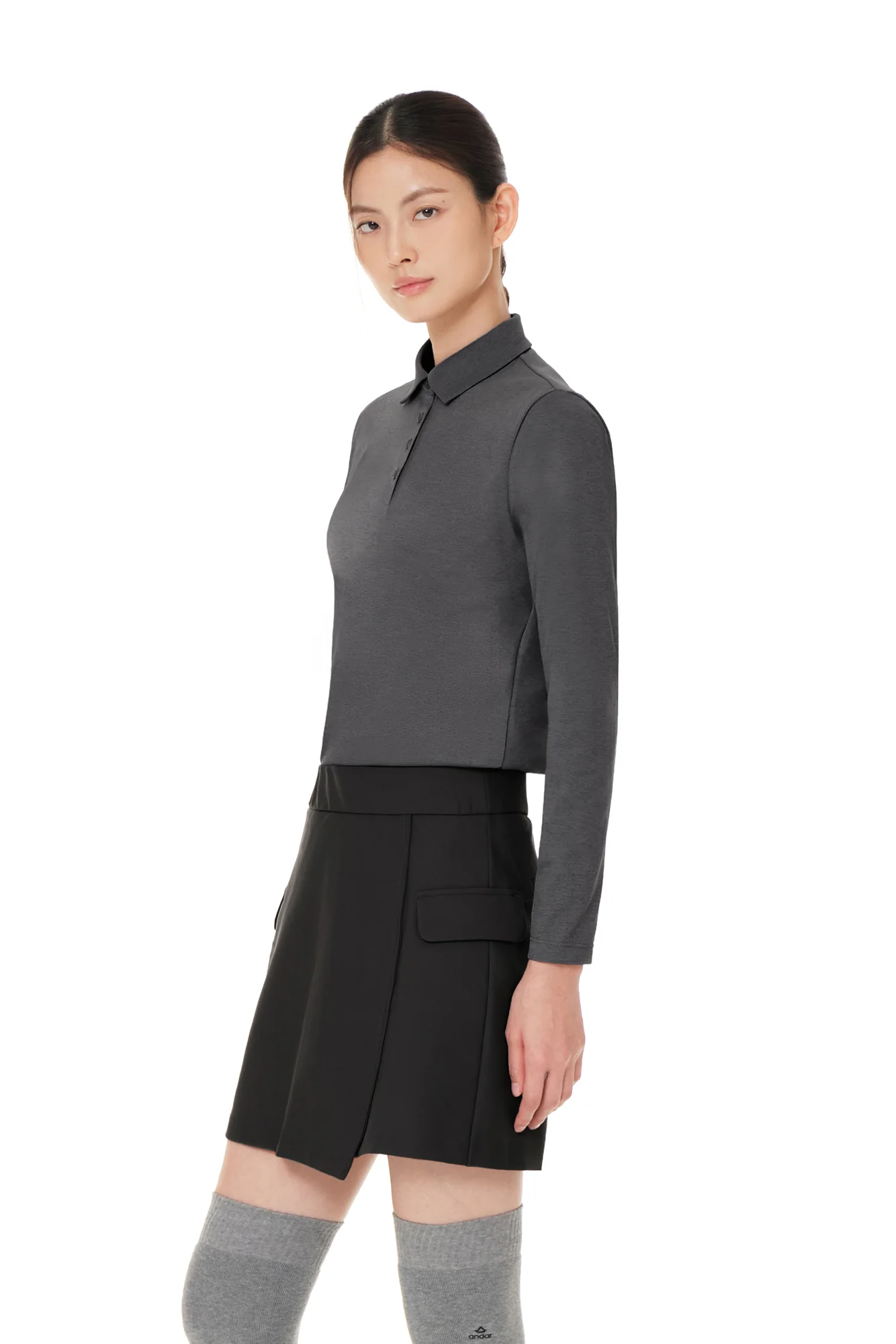 Airy Fit Standard Fit Long Sleeve Polo Shirt - Image 2