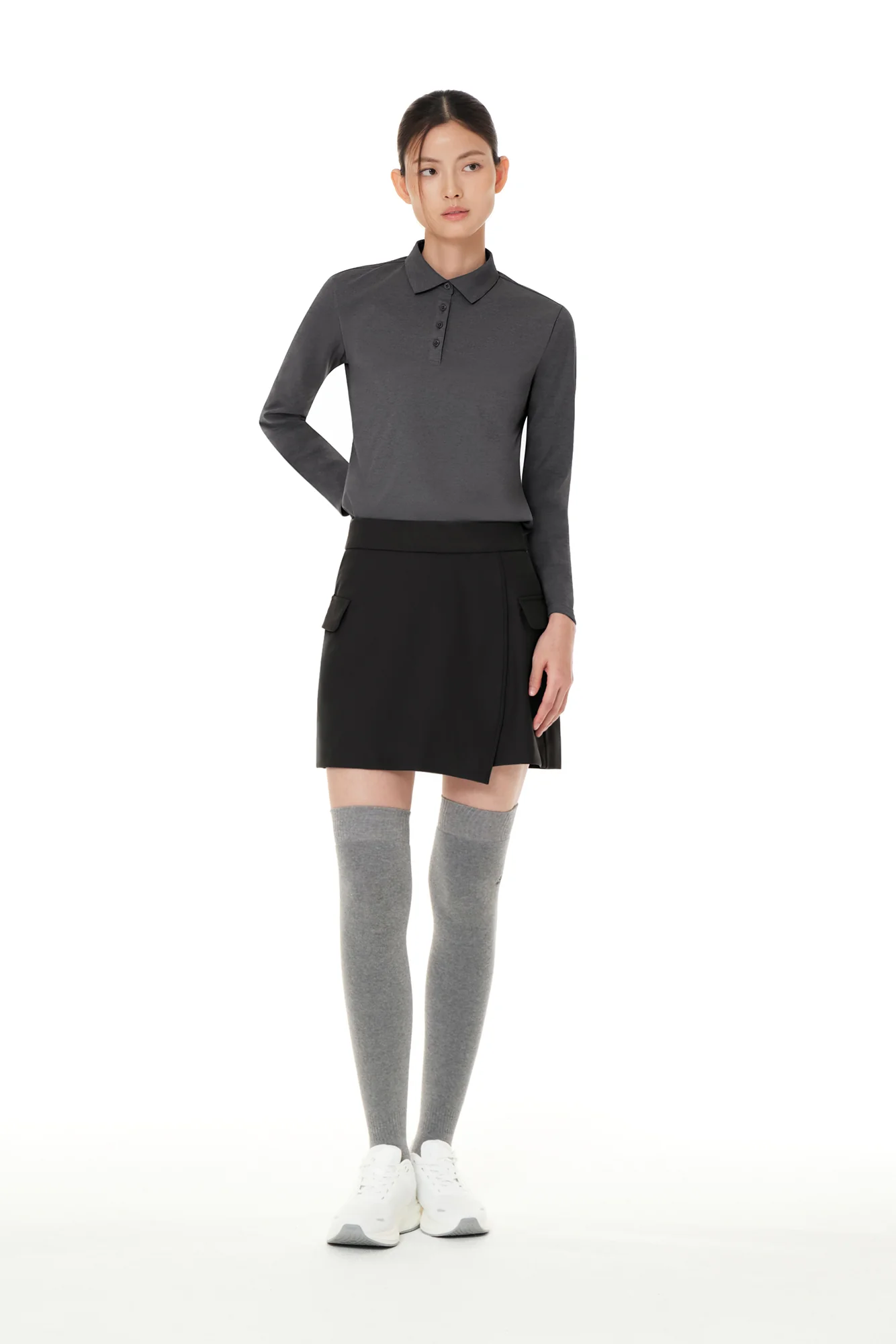 Airy Fit Standard Fit Long Sleeve Polo Shirt - Image 3