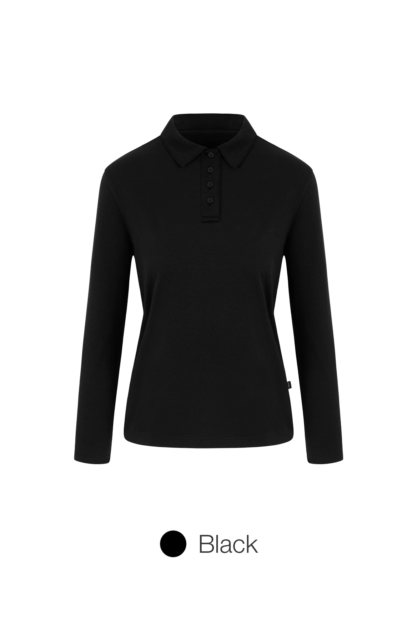 Airy Fit Standard Fit Long Sleeve Polo Shirt - Image 4