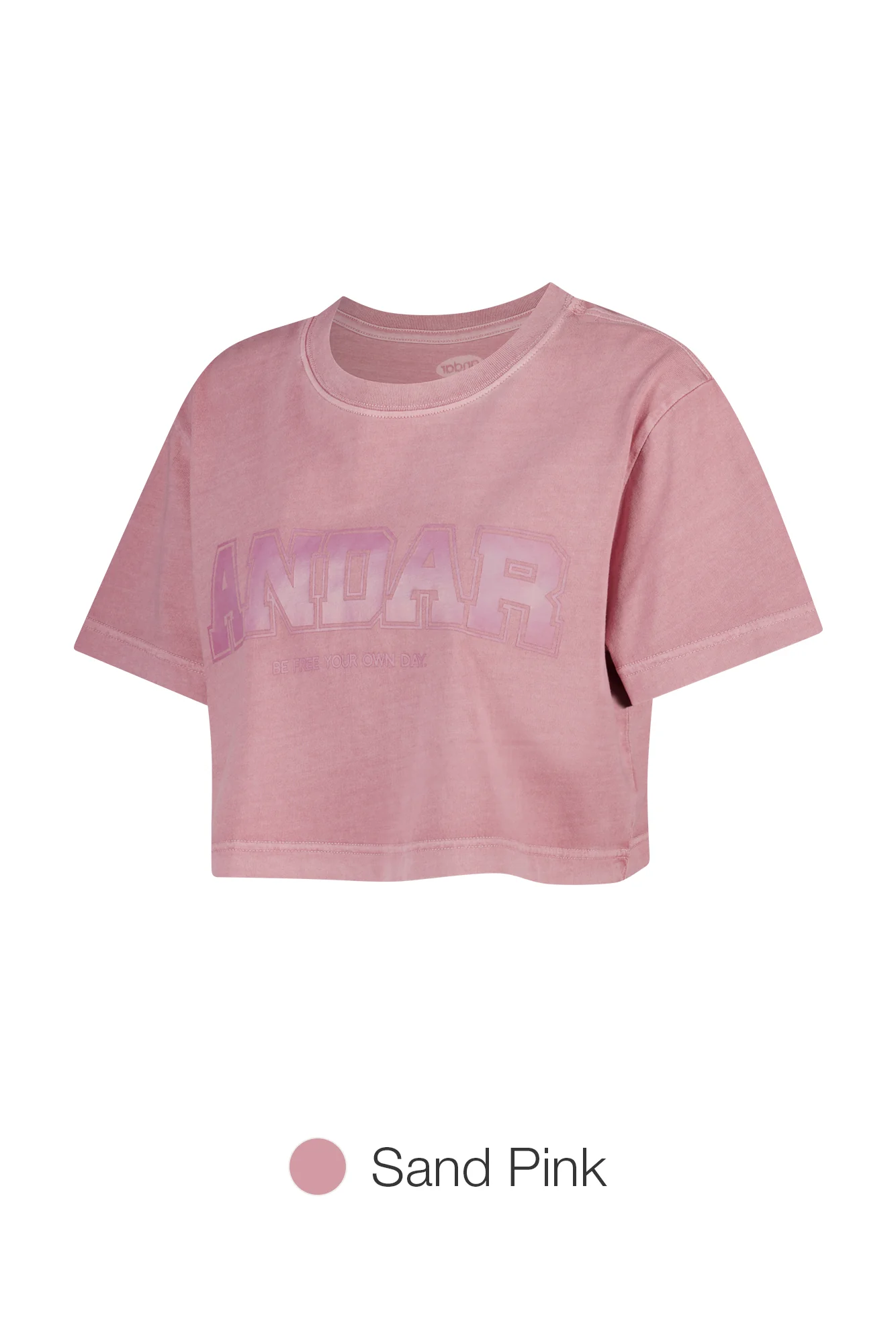 ANDAR Pigment Dyed Cropped Short Sleeve - Image 6