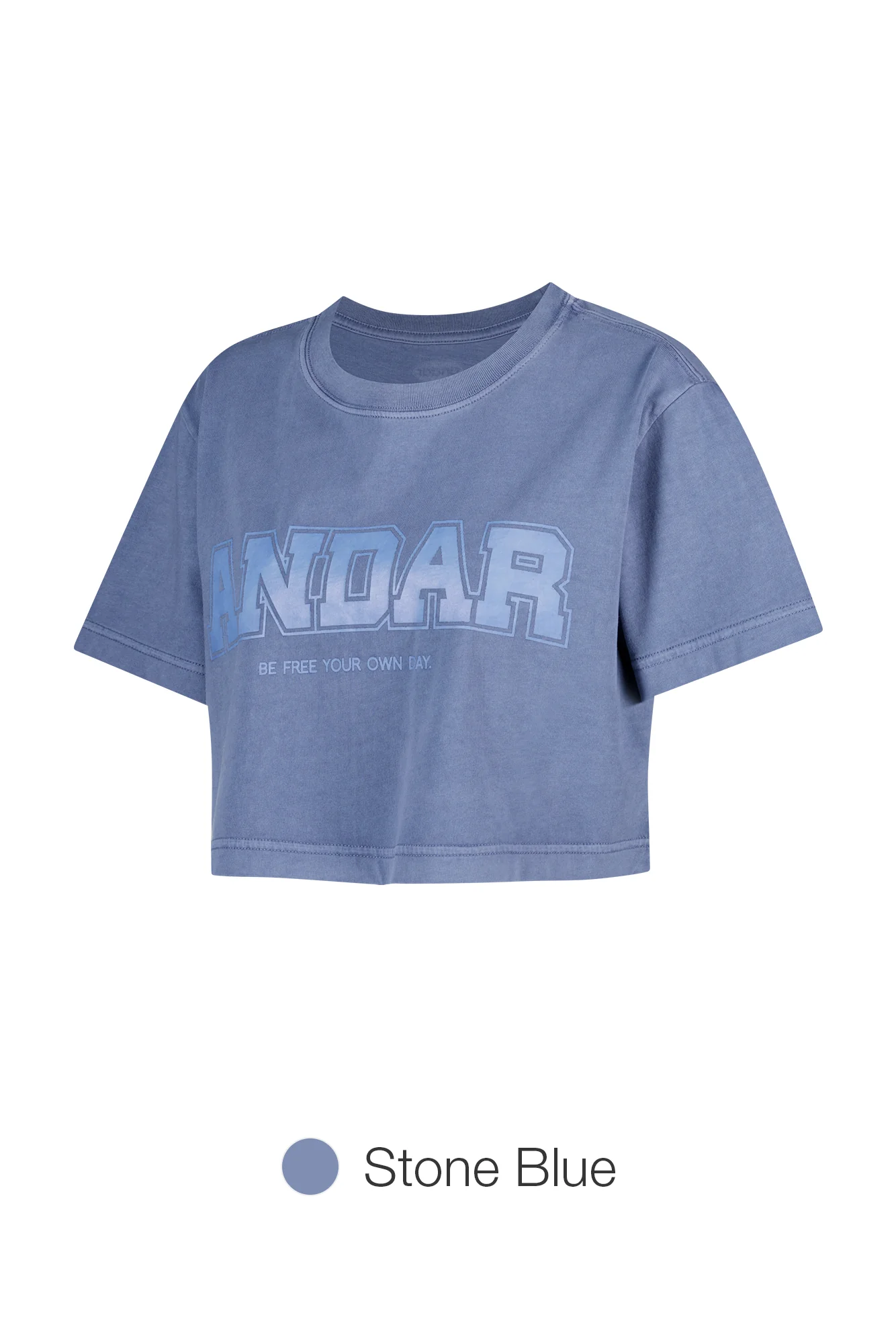 ANDAR Pigment Dyed Cropped Short Sleeve - Image 8