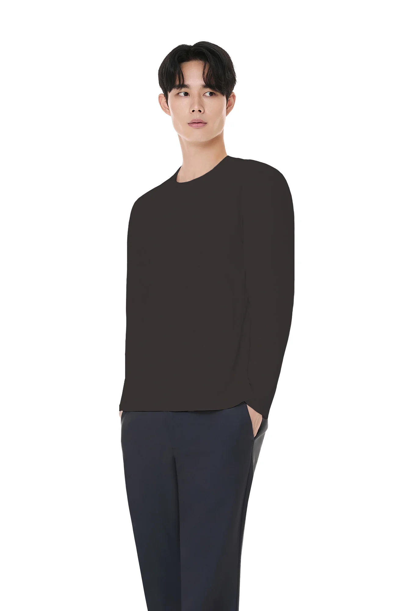 Men's Brushed Airy Fit Long Sleeve - Image 4