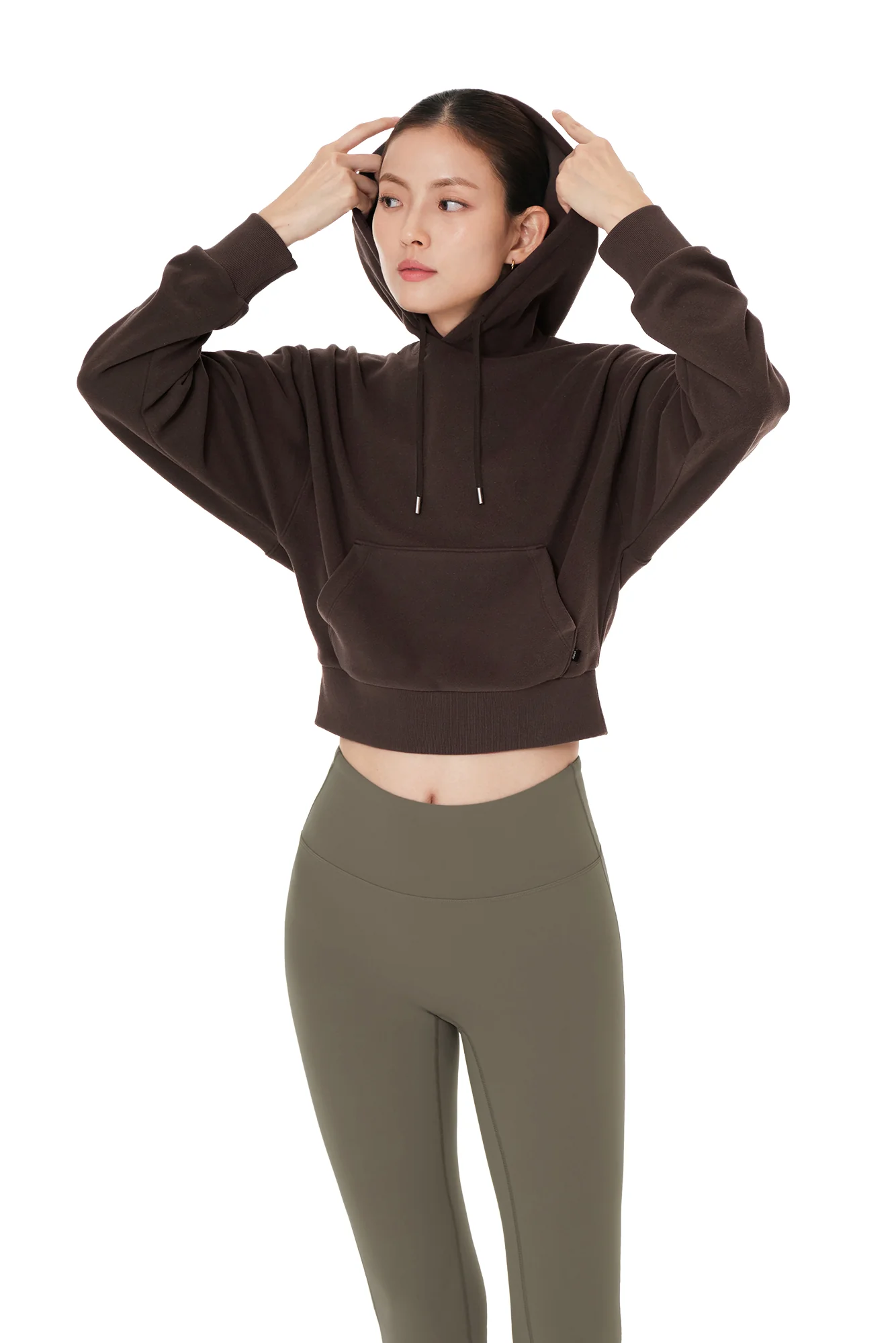 Soft Fleece Cropped Hoodie - Image 4