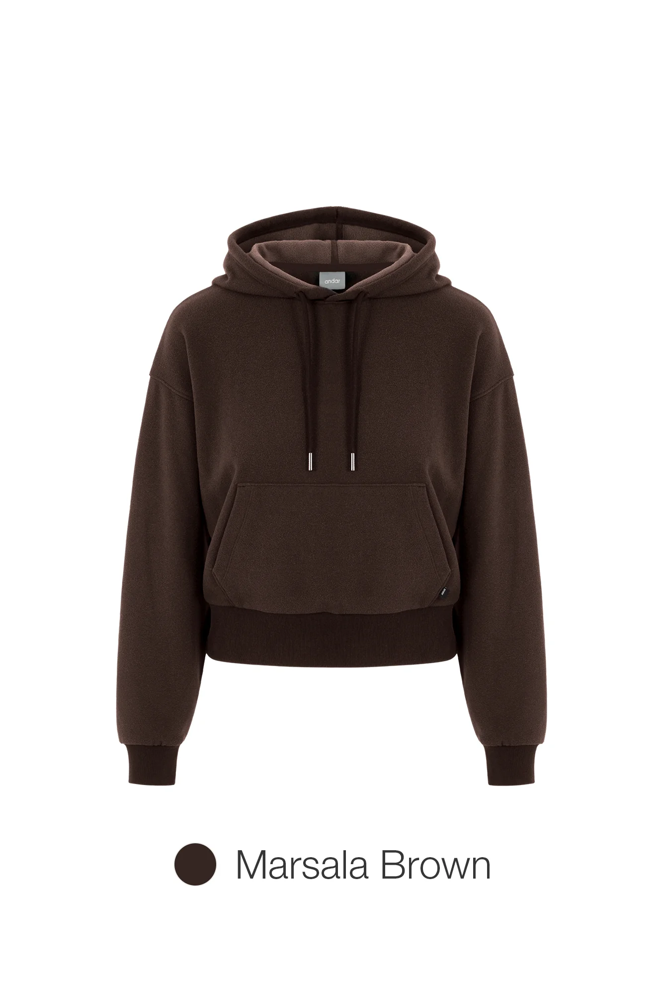 Soft Fleece Cropped Hoodie - Image 6